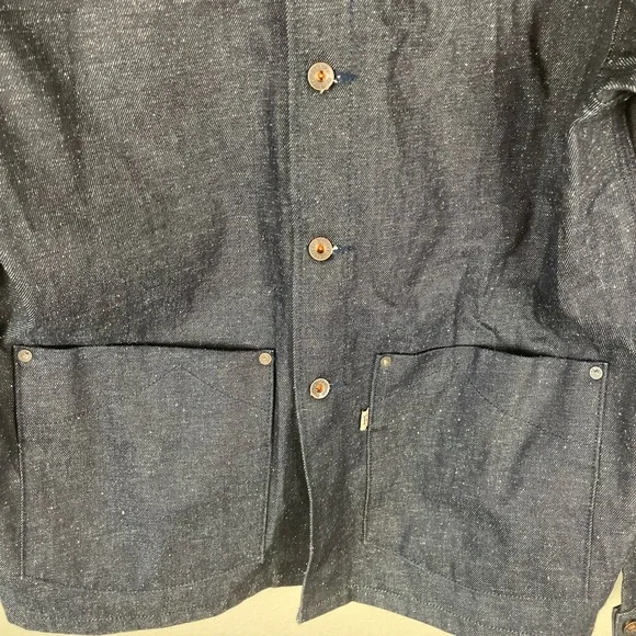 Railcar Fine Goods Denim Chore Coat Selvedge XL MADE IN USA - Picture 3 of 7